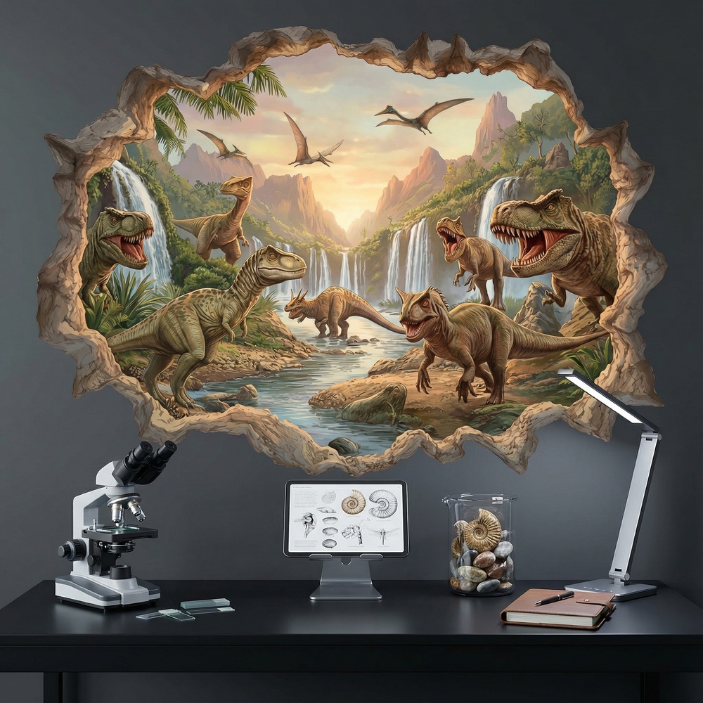 Stickers for Kids: Jurassic Kingdom Wall Hole