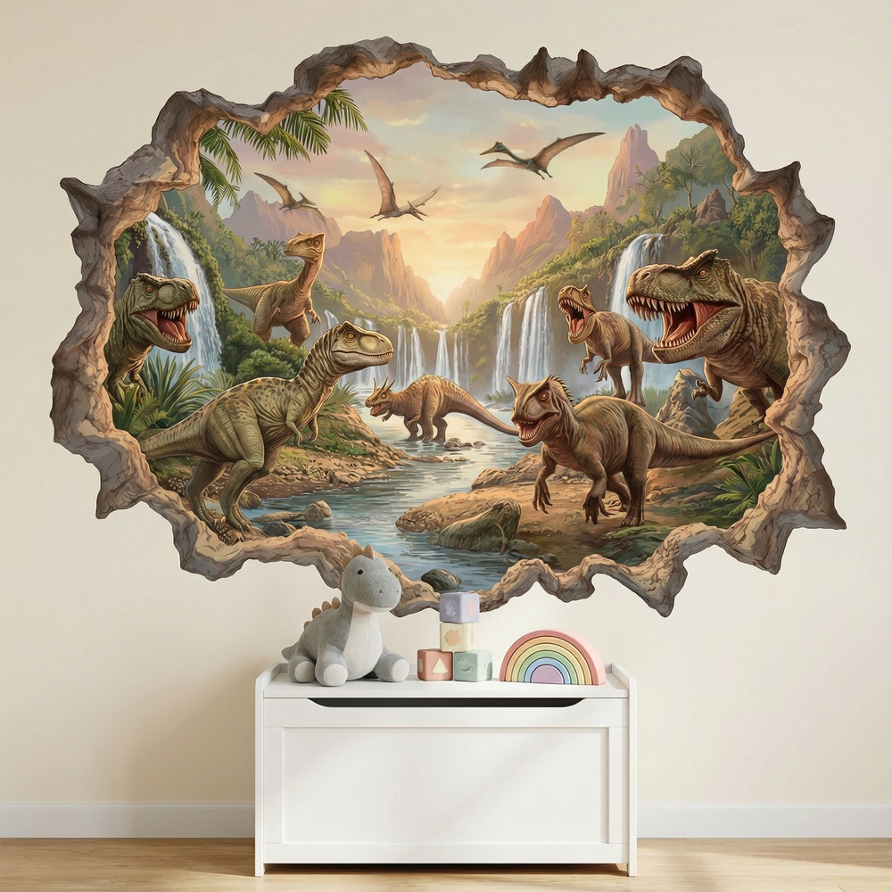 Stickers for Kids: Jurassic Kingdom Wall Hole