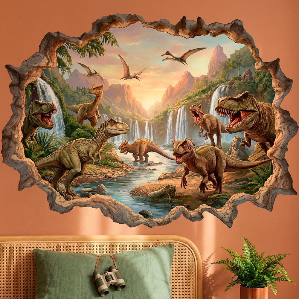 Stickers for Kids: Jurassic Kingdom Wall Hole