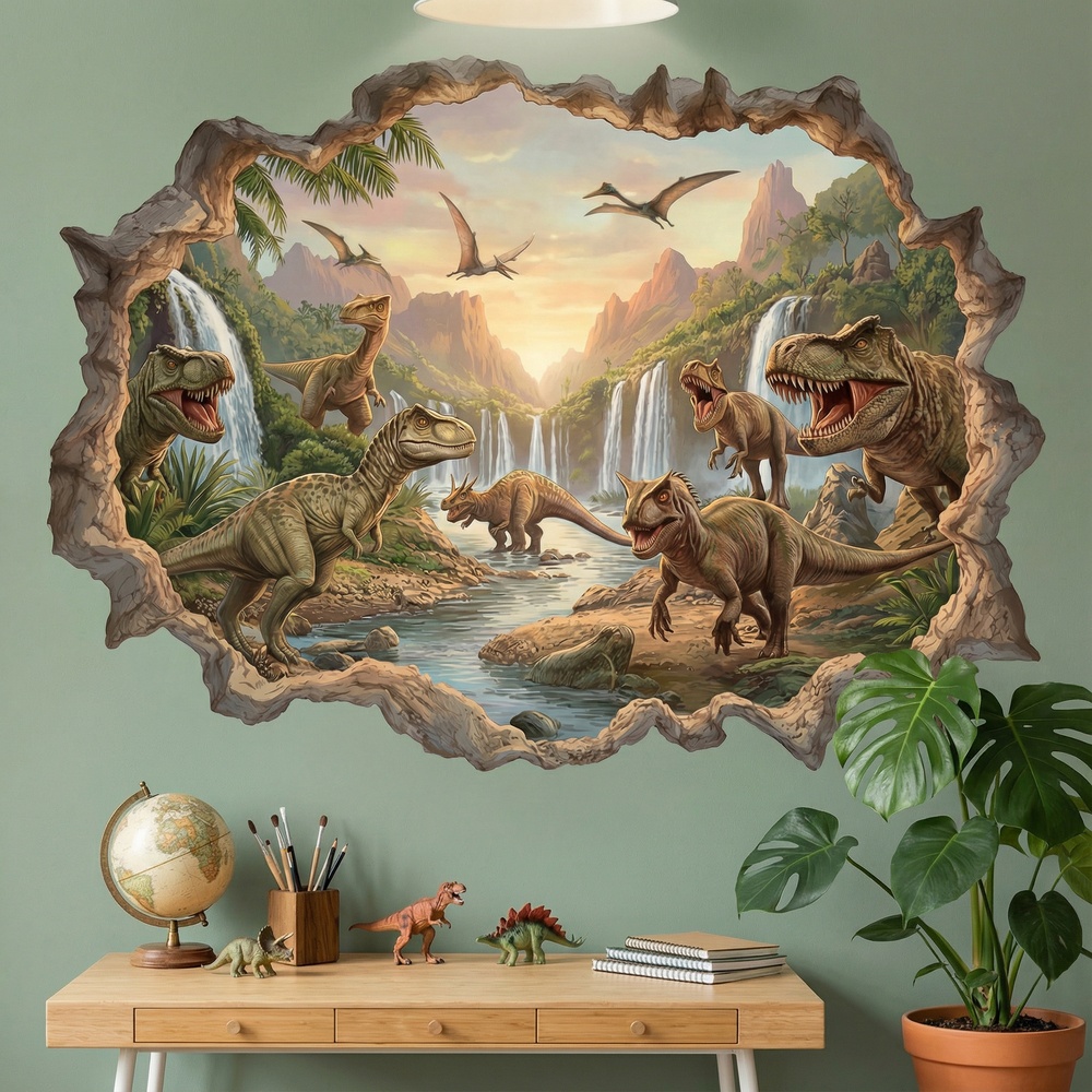 Stickers for Kids: Jurassic Kingdom Wall Hole