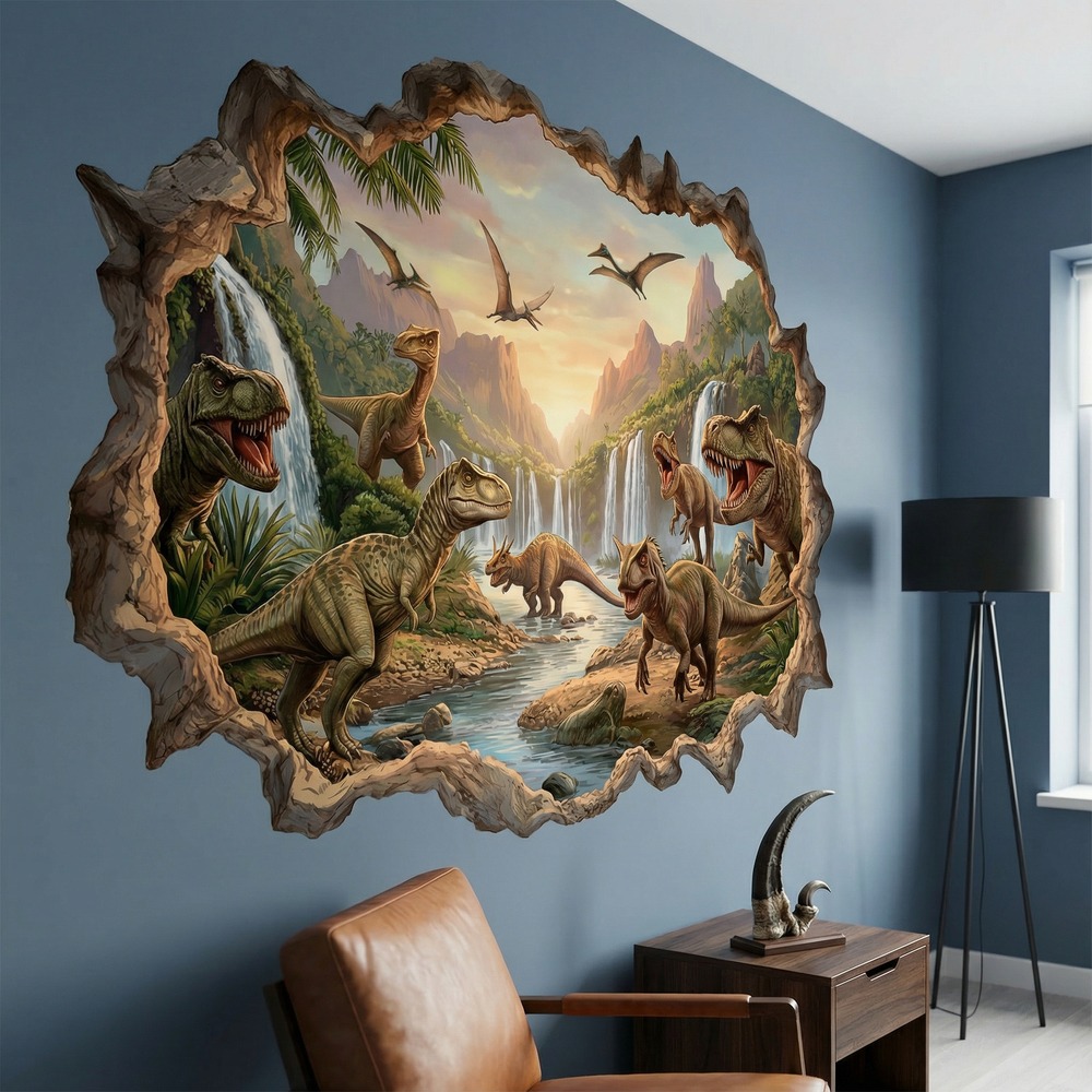 Stickers for Kids: Jurassic Kingdom Wall Hole