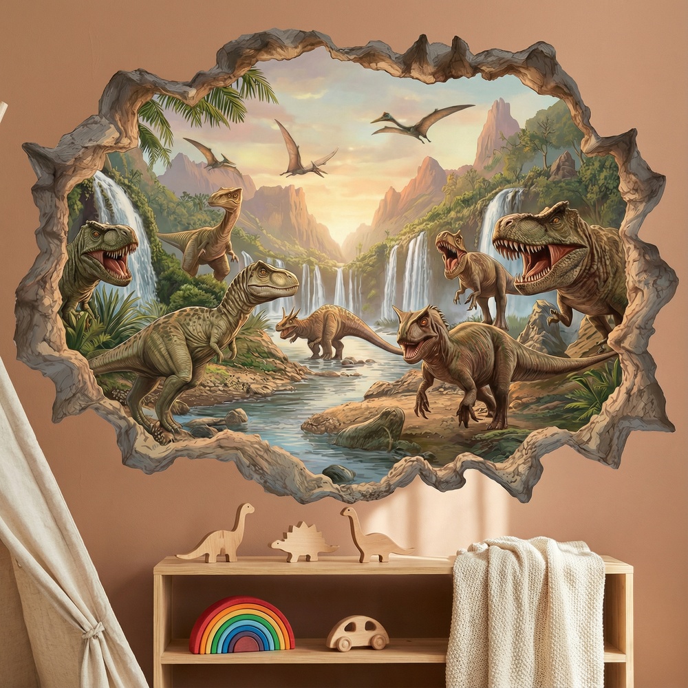 Stickers for Kids: Jurassic Kingdom Wall Hole