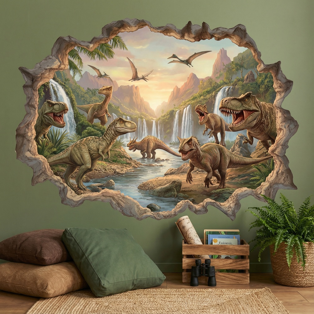 Stickers for Kids: Jurassic Kingdom Wall Hole