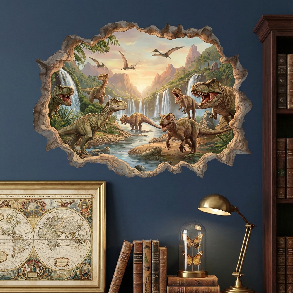 Stickers for Kids: Jurassic Kingdom Wall Hole