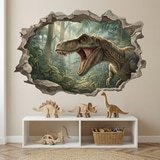 Stickers for Kids: Colossal T-Rex Wall Hole 4