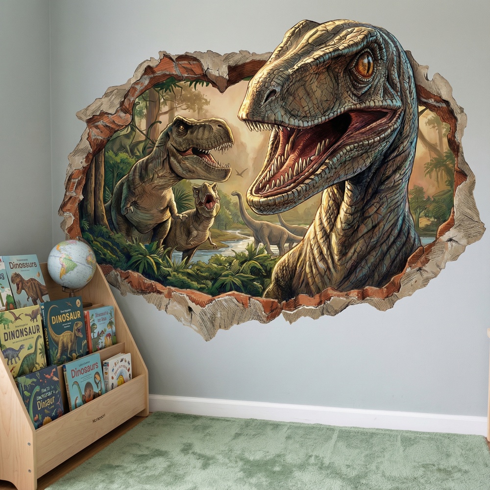 Stickers for Kids: Jurassic Dominion Wall Hole