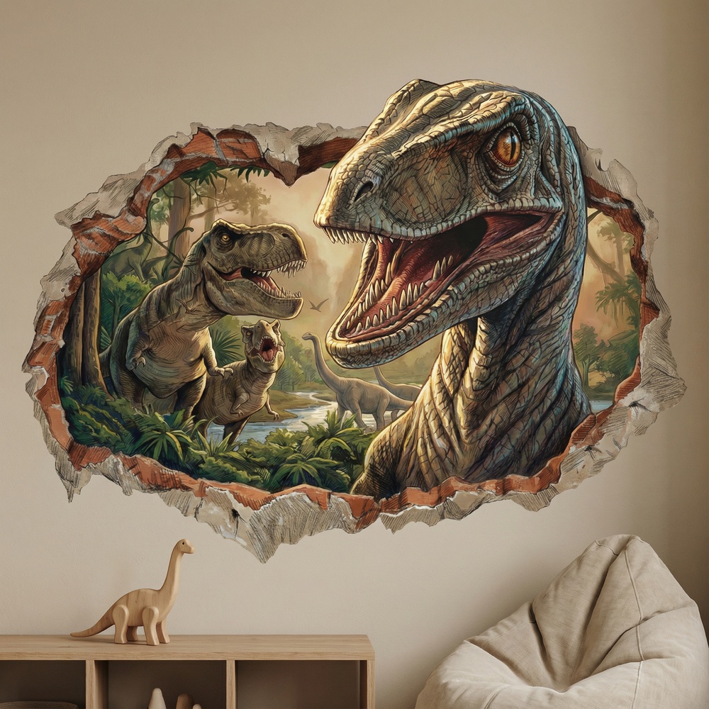 Stickers for Kids: Jurassic Dominion Wall Hole