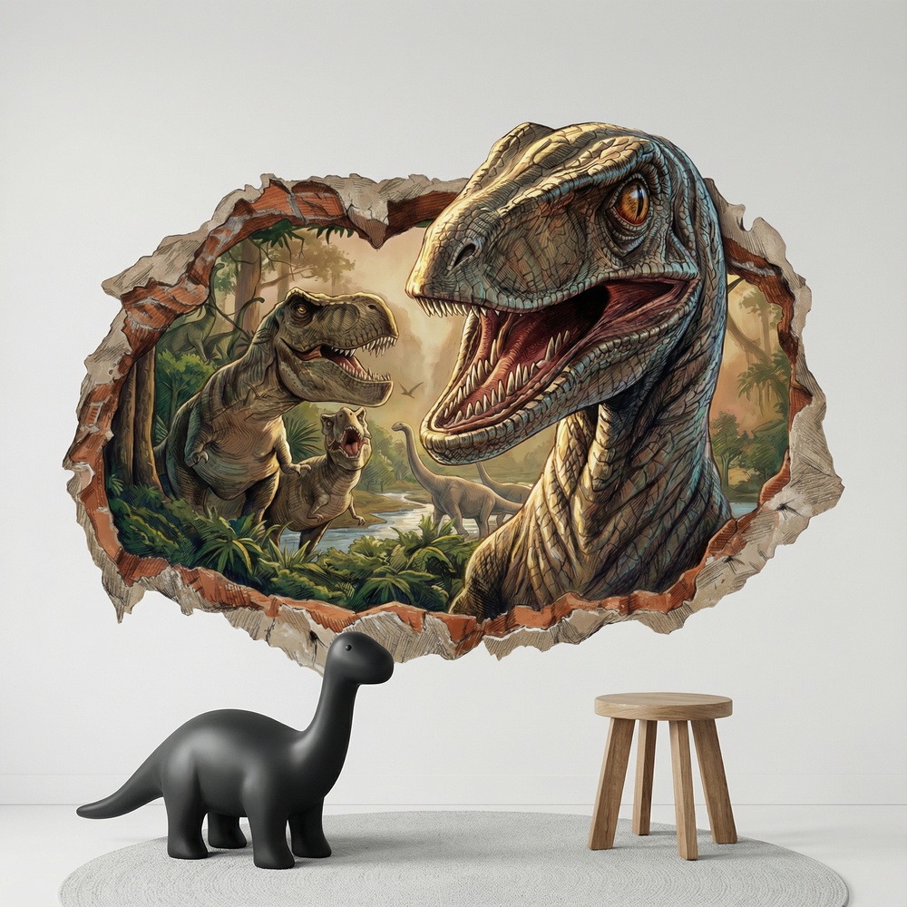 Stickers for Kids: Jurassic Dominion Wall Hole