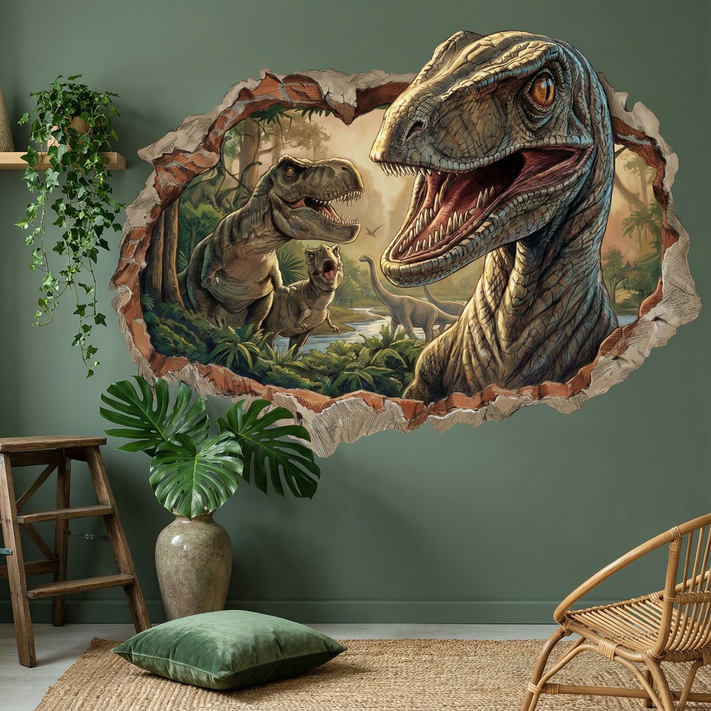 Stickers for Kids: Jurassic Dominion Wall Hole