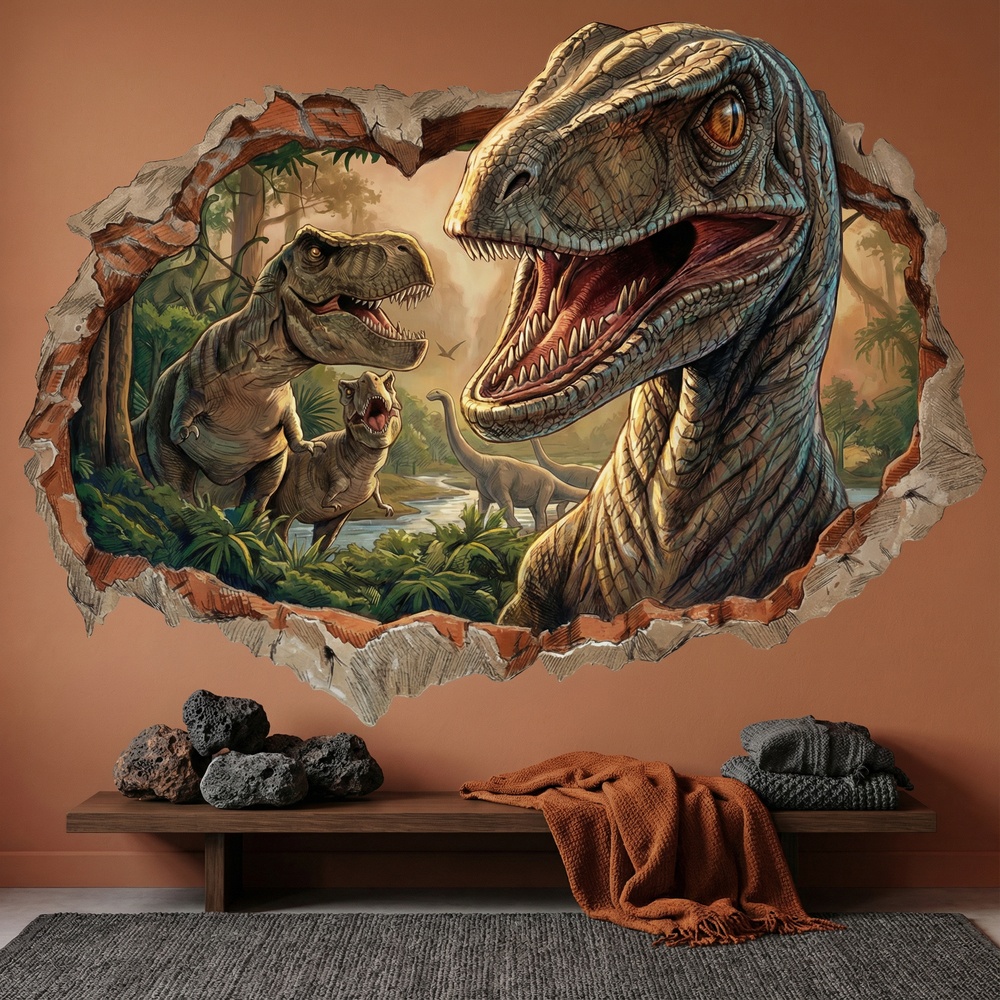 Stickers for Kids: Jurassic Dominion Wall Hole