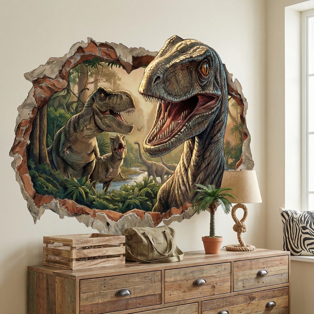Stickers for Kids: Jurassic Dominion Wall Hole