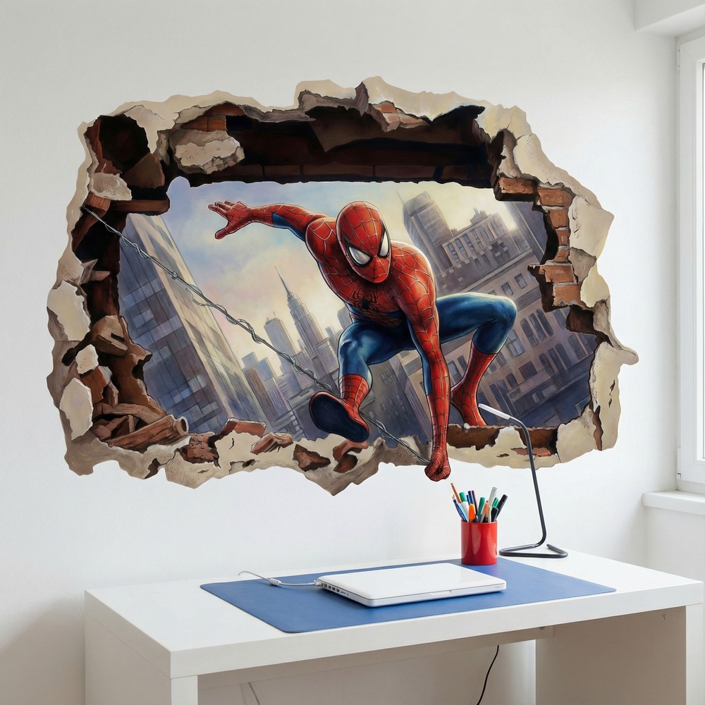 Stickers for Kids: Spider-Man Action Wall Hole