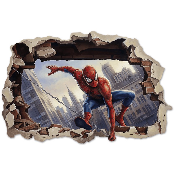 Stickers for Kids: Spider-Man Action Wall Hole
