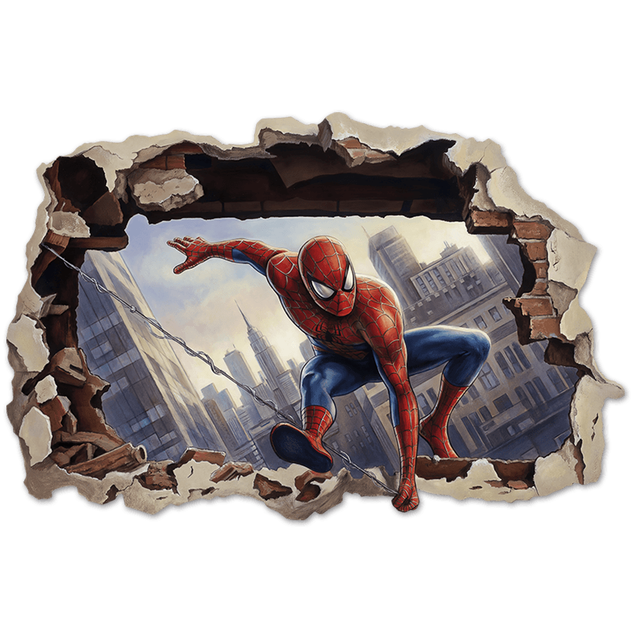 Stickers for Kids: Spider-Man Action Wall Hole