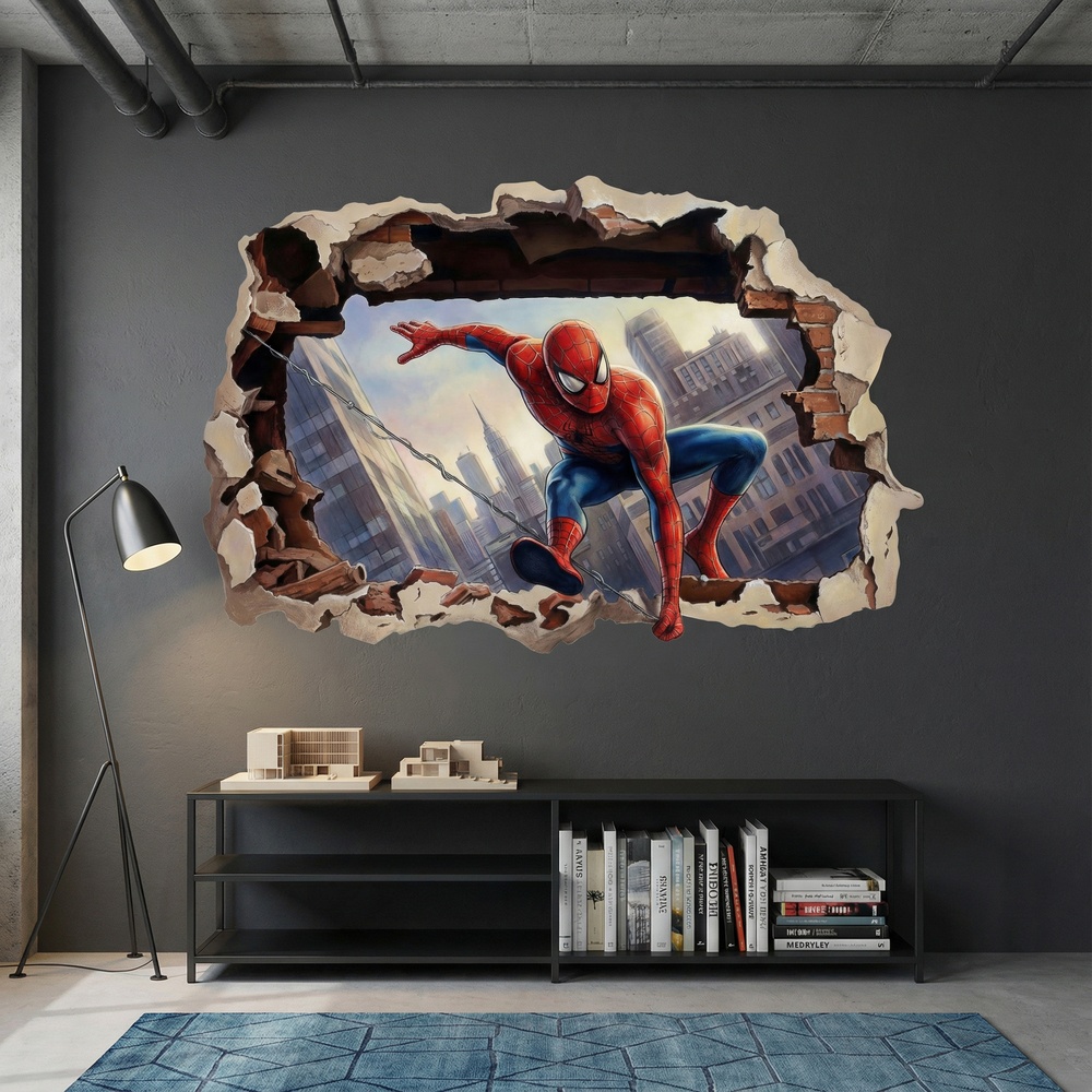 Stickers for Kids: Spider-Man Action Wall Hole