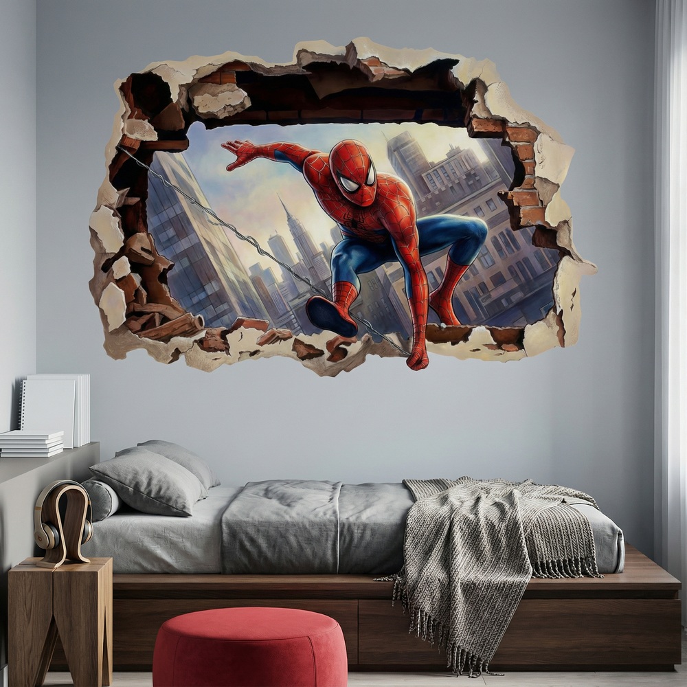 Stickers for Kids: Spider-Man Action Wall Hole