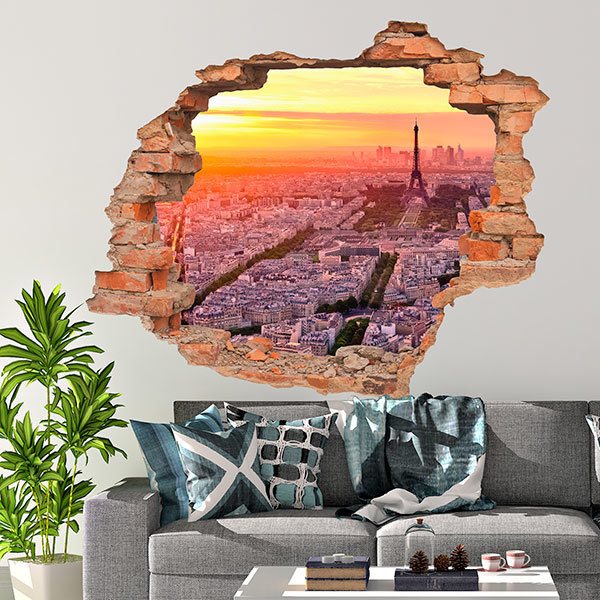 Wall Stickers: Sunset hole in Paris
