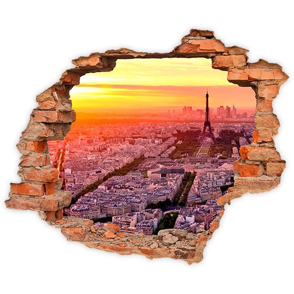 Wall Stickers: Sunset hole in Paris