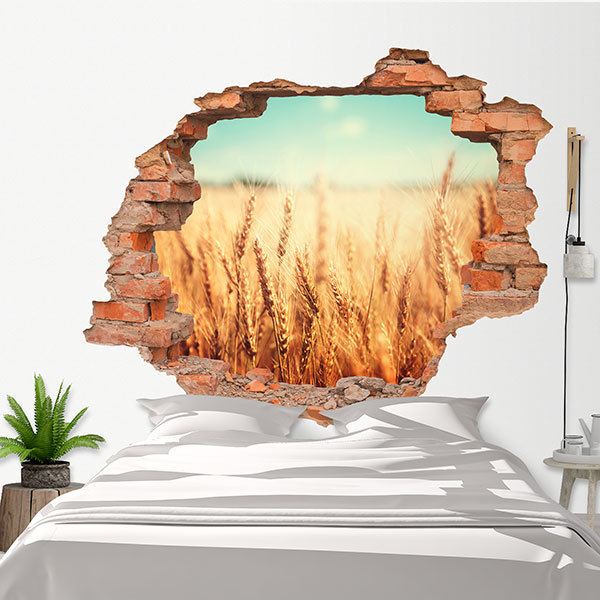 Wall Stickers: Hole Wheat field