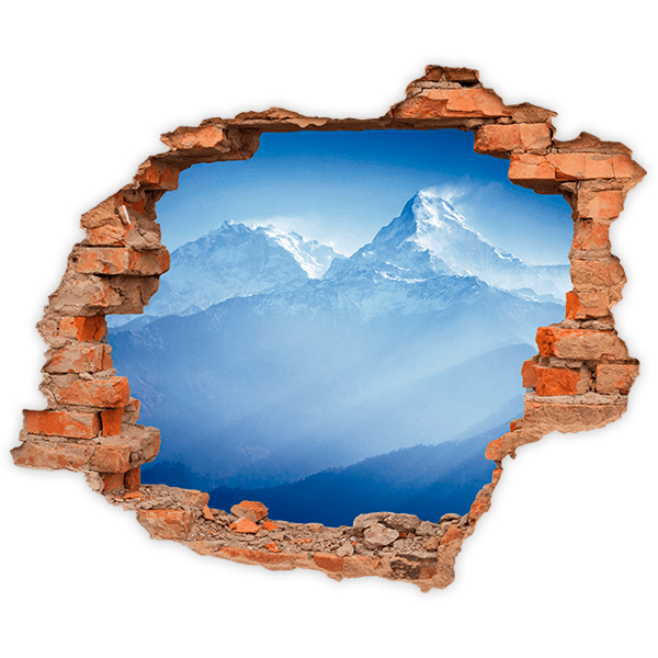 Wall Stickers: Hole Himalayan Mountains 0