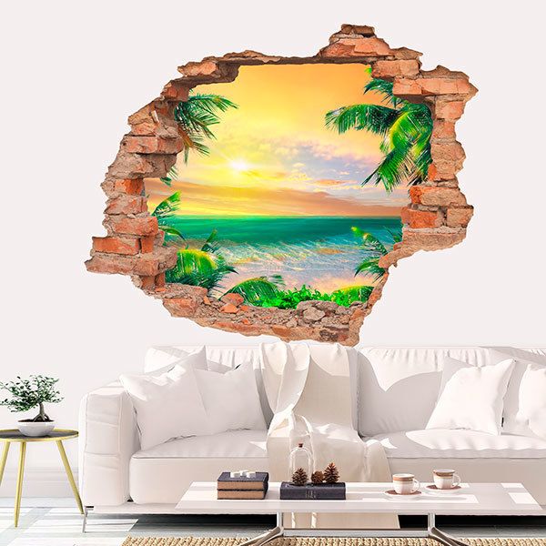 Wall Stickers: Hole Sunset in the Caribbean