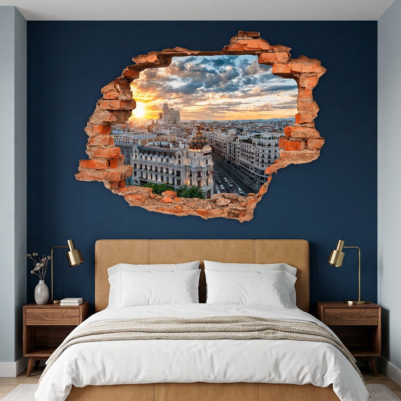 Wall Stickers: Hole Great Route of madrid