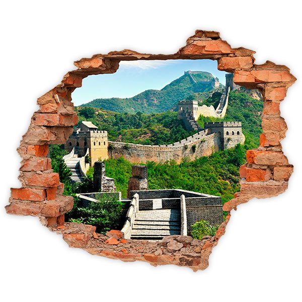 Wall Stickers: Hole Great Wall of China