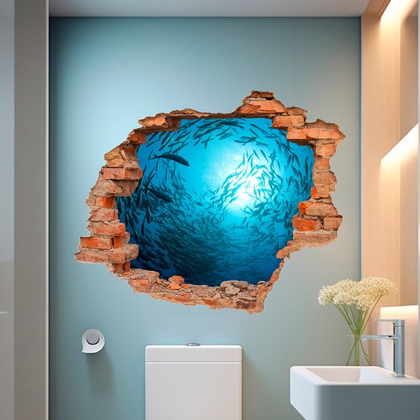 Wall Stickers: Hole Fish spiral