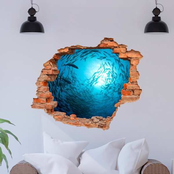 Wall Stickers: Hole Fish spiral