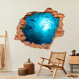 Wall Stickers: Hole Fish spiral 4