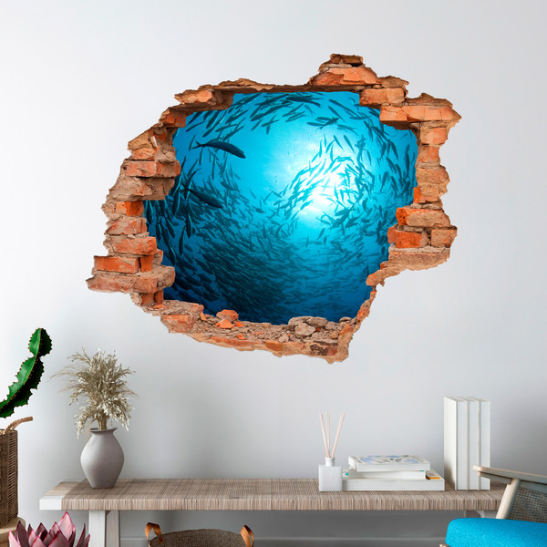 Wall Stickers: Hole Fish spiral