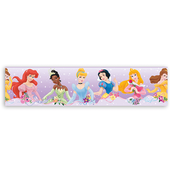 Stickers for Kids: Wall border Disney princesses