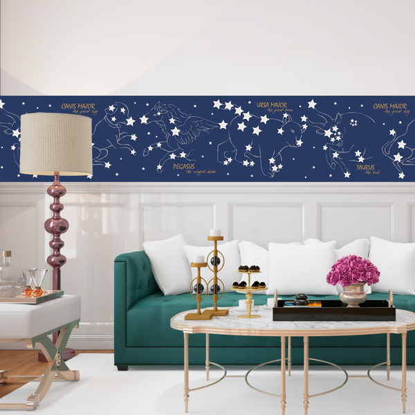 Wall Stickers: Self adhesive borders Constellations