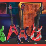 Wall Stickers: Wall border Guitars 4