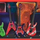 Wall Stickers: Wall border Guitars 4