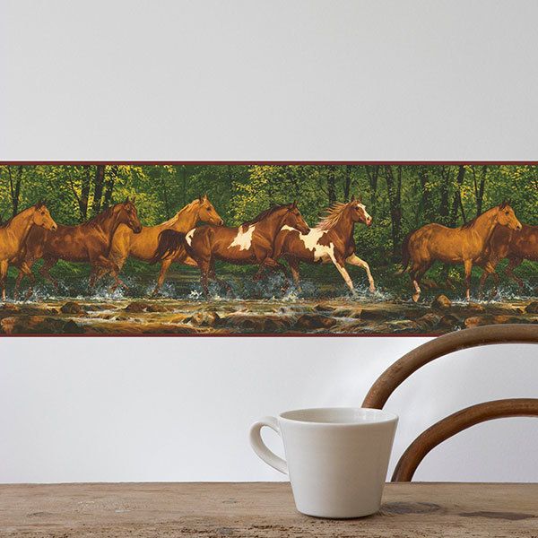 Wall Stickers: Horses running