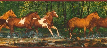 Wall Stickers: Horses running