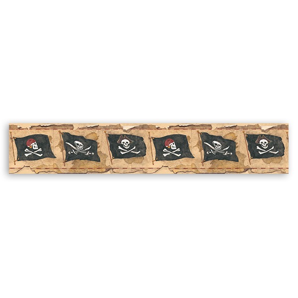 Stickers for Kids: Wall border Pirates