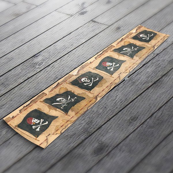 Stickers for Kids: Wall border Pirates