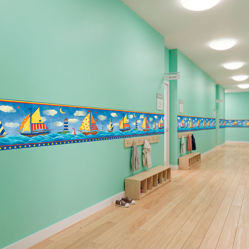 Wall border Colorful Boats 4/14
