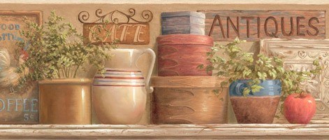Wall Stickers: Wall border Antiques