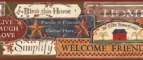 Wall Stickers: Wall border welcome