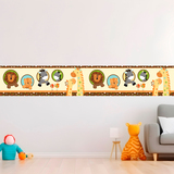 Stickers for Kids: Wall border infant animals 3