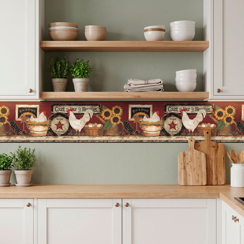 Wall border Eggs and chickens 13/15