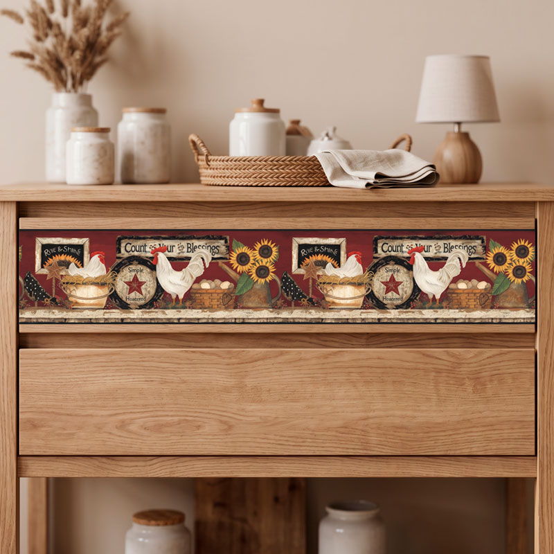 Wall border Eggs and chickens 15/15