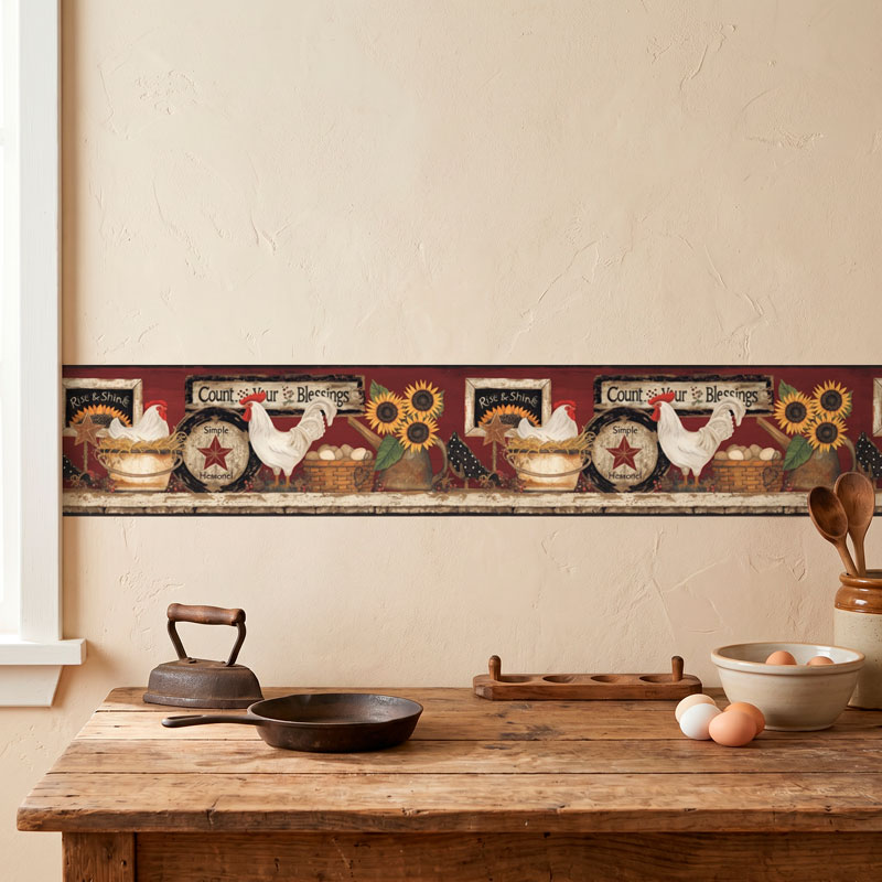 Wall border Eggs and chickens 10/15