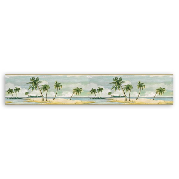 Wall Stickers: Wall Border palm trees