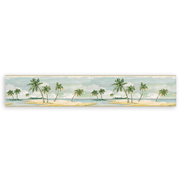 Wall Stickers: Wall Border palm trees 0