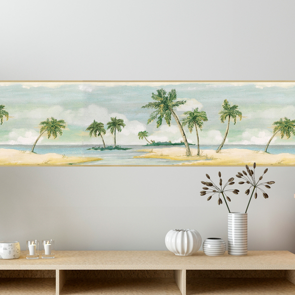 Wall Stickers: Wall Border palm trees