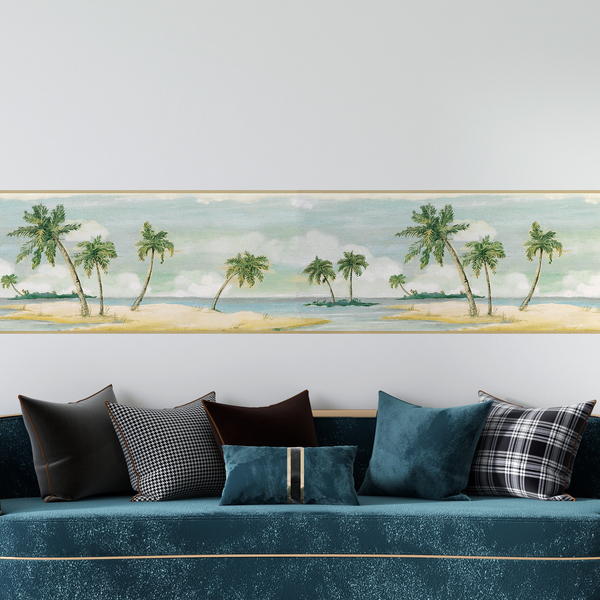 Wall Stickers: Wall Border palm trees